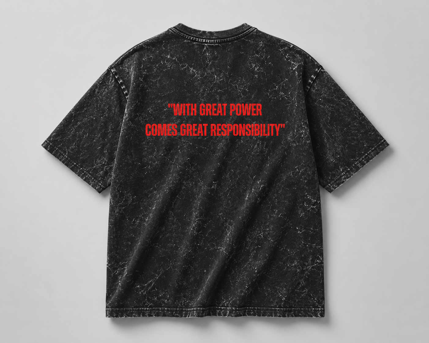 SpiderMan Acid Washed Oversized Tee