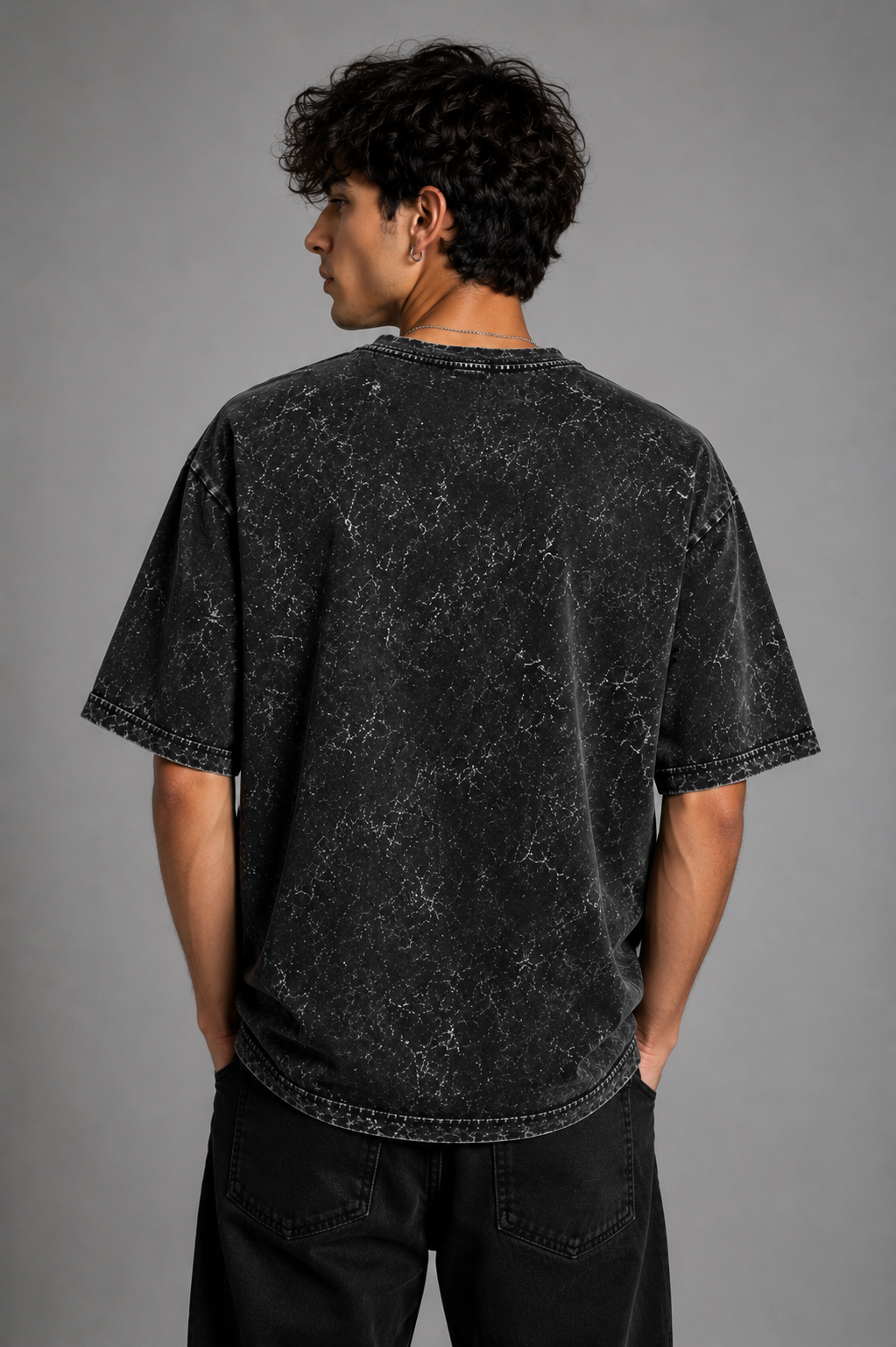 Savage Acid Washed Oversized Tee